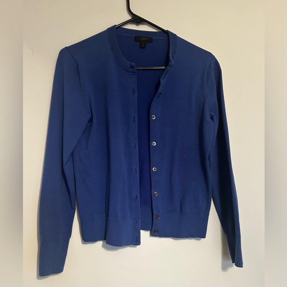 **2 for $15 +FREE SHIPPING! J. Crew Royal Blue Knit Cardigan